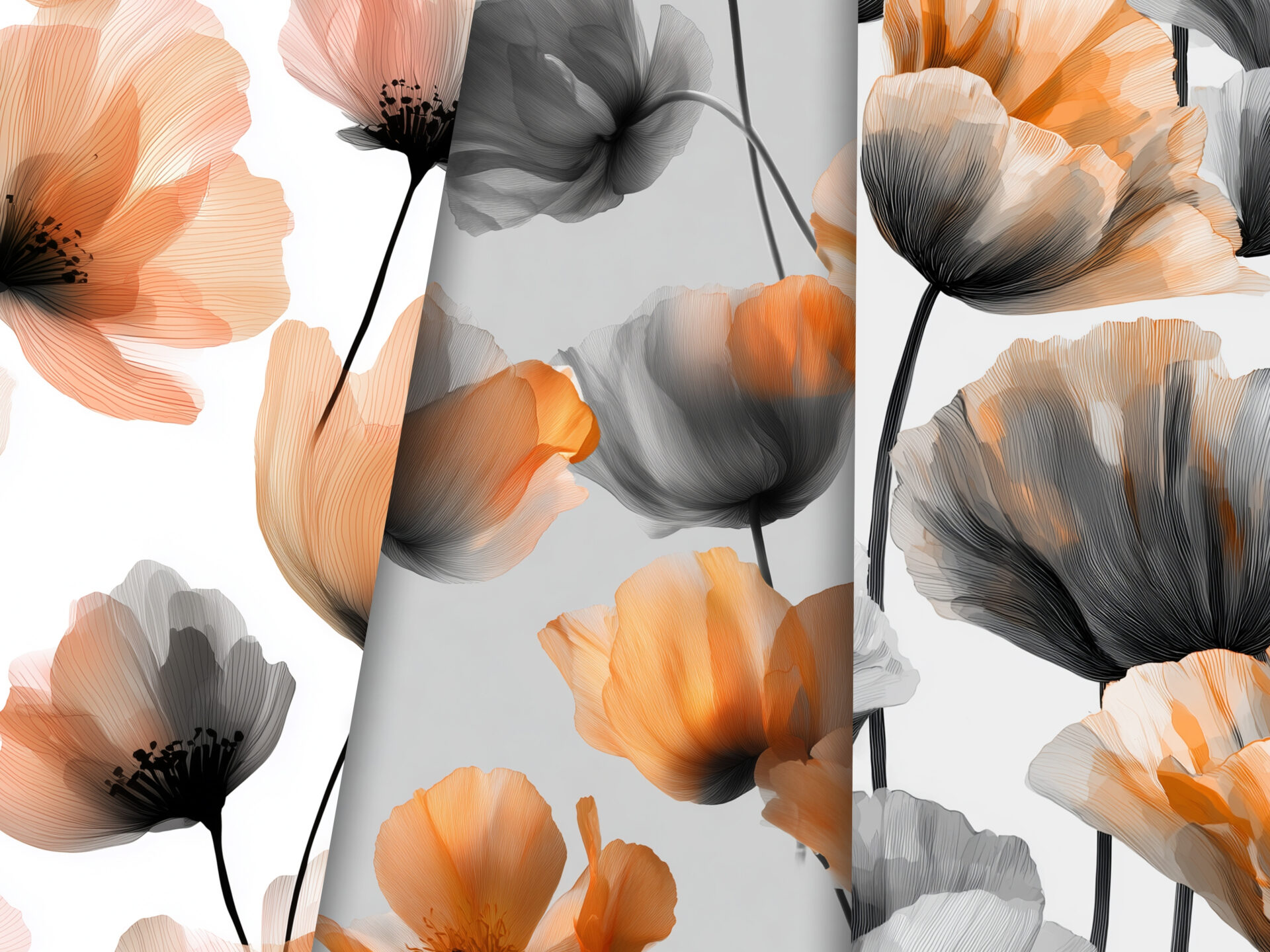 18 Soft Noir Seamless Patterns - Image 4
